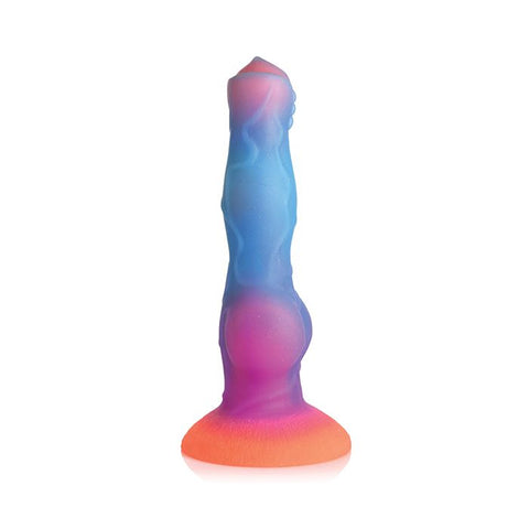 Space Cock Silicone Alien Dildo - Glow in the Dark