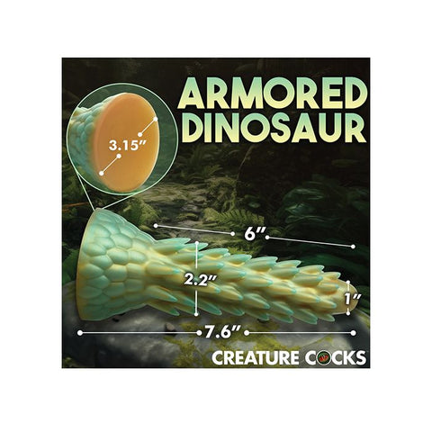 Stegosaurus Spiky Reptile Silicone Dildo