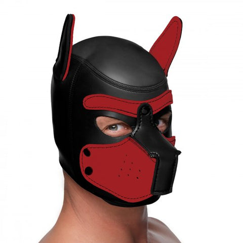 Neoprene Pup Hood | Red