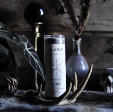 Banish. Dressed Candle