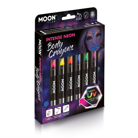 Neon UV Glow Blacklight Face & Body Crayons | Moon Makeup