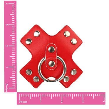Pierced 'N Punked Red Leather Reusable Pasties