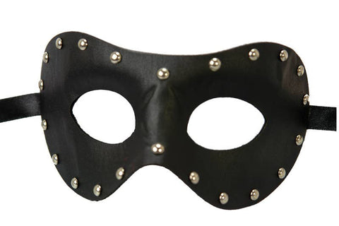 Black Studded Classic Masquerade Mask