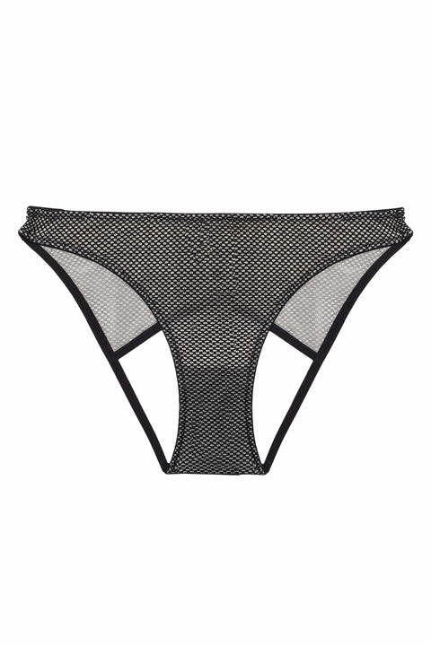 Vidal Black Fishnet Open Panties
