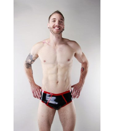 Trimmed Briefs Red | Latex 101