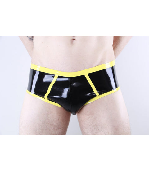 Trimmed Briefs Yellow | Latex 101