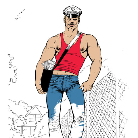 Tom of Finland Adult Coloring Book | Peachy Kings