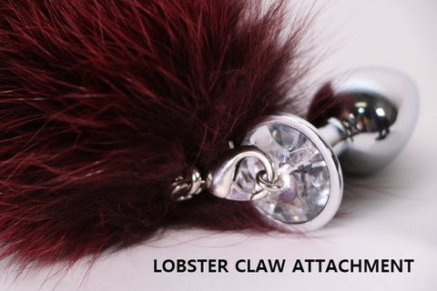 Detachable Fox Tail - Platinum