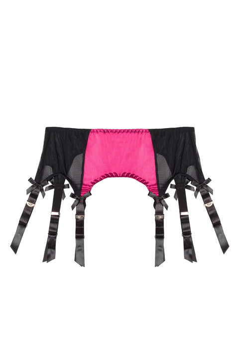 Classic Suspender Belt Hot Pink | Bettie Page Lingerie