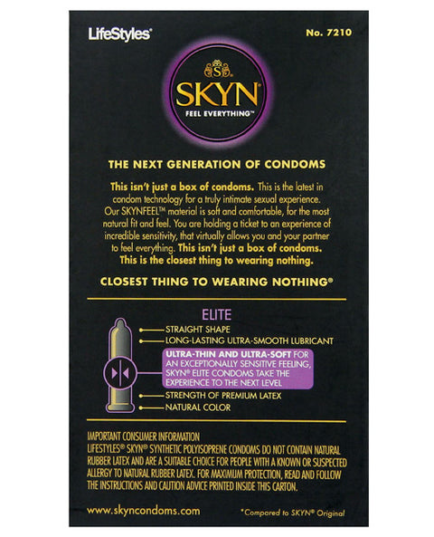 Latex Free Condoms Elite 12 Pk | SKYN