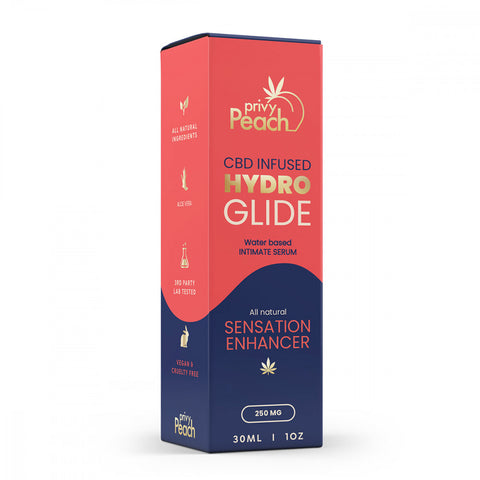 Hydro Glide Sensation Serum (250mg CBD) | Privy Peach