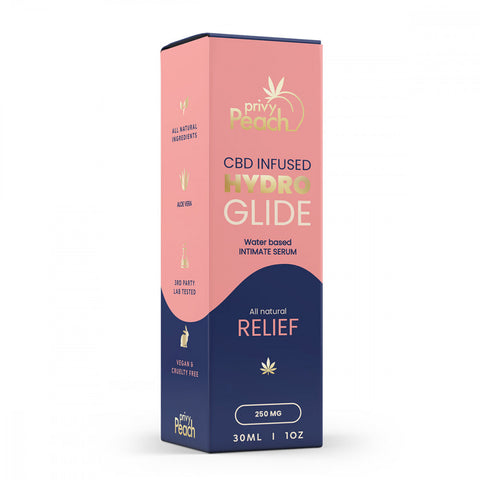 Hydro Glide Relief Serum (250mg CBD) | Privy Peach