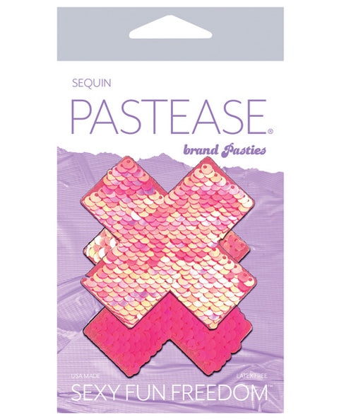 Pink Color Changing Flip Sequins Cross | Pastease