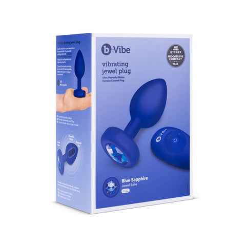 Vibrating Jewel Plug Blue Sapphire | b-Vibe