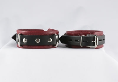 Cherry Kink Ankle Cuffs | Aslan Leather