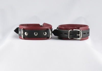 Cherry Kink Ankle Cuffs | Aslan Leather