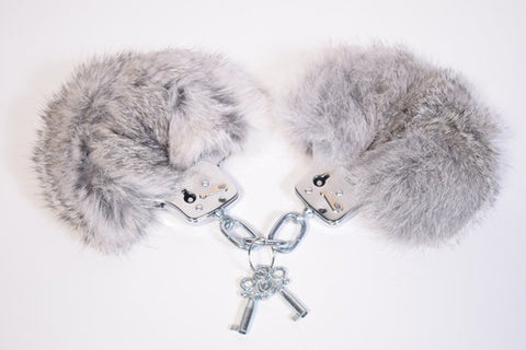 Rabbit Fur Handcuffs