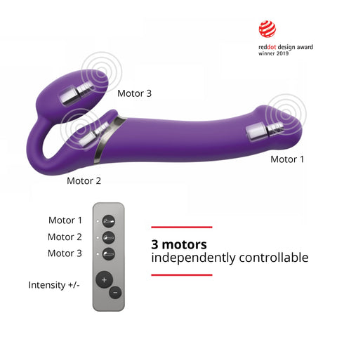 Bendable Vibrating Strap-on Purple | Strap-On-Me