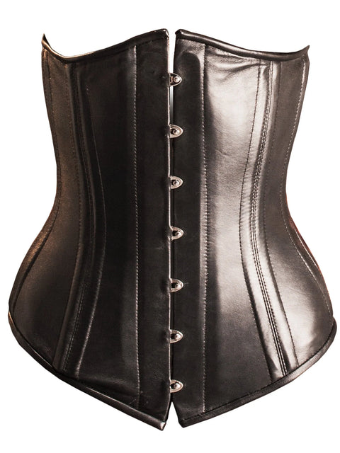 Leather Fully Boned Vampira Corset | Honour Latex