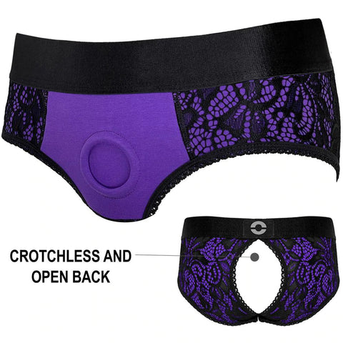 Black & Purple Panty Harness | RodeoH