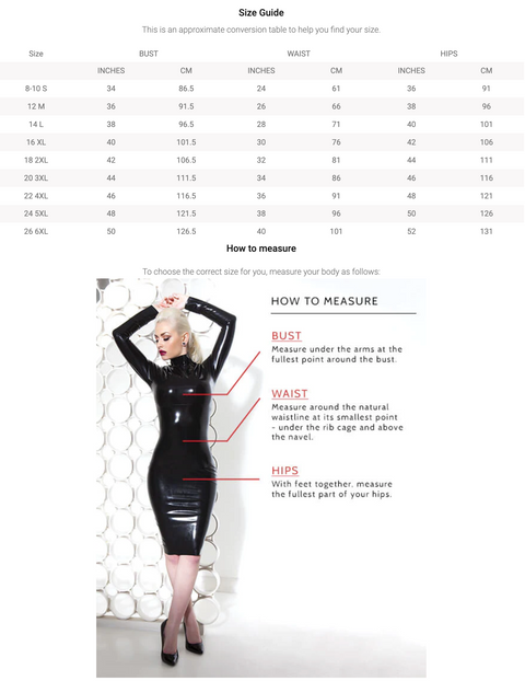 Kelly Stripe Latex Suspender Dress | Honour Latex