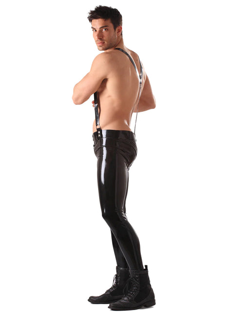 Skinny Latex Pants - Braces & Back-End Zipper | Honour Latex