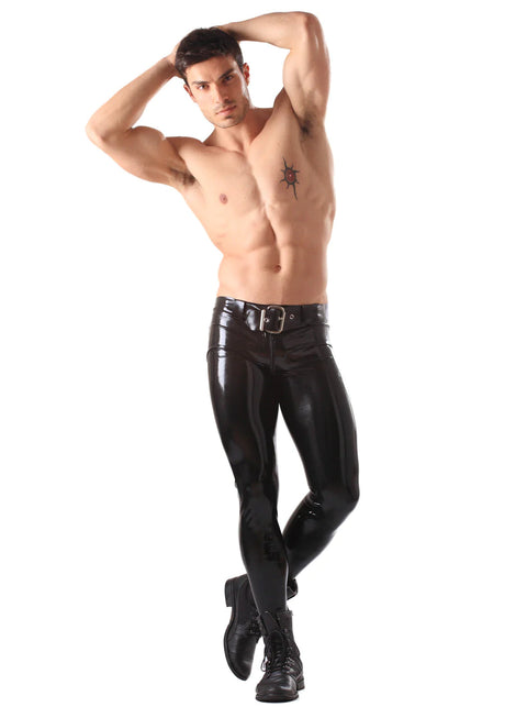 Skinny Latex Pants - Braces & Back-End Zipper | Honour Latex