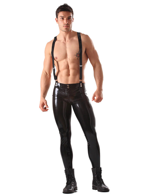 Skinny Latex Pants - Braces & Back-End Zipper | Honour Latex