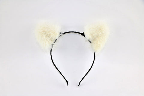 Mink Fur Cat Ears Headband