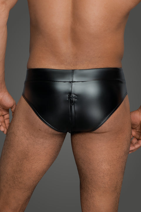 H065 Men's Shorts with Continuous Zipper | Noir