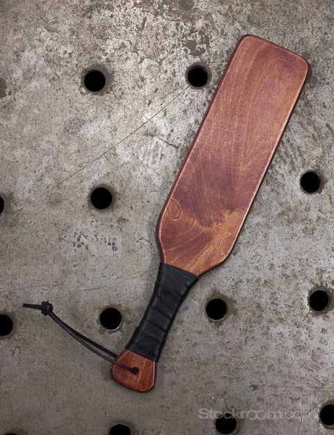 Leather Wrapped Wooded Paddle | The Stockroom