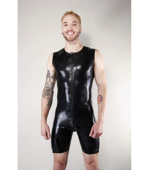 L-644-Z TEXTURED LATEX SURF SUIT | Late 101