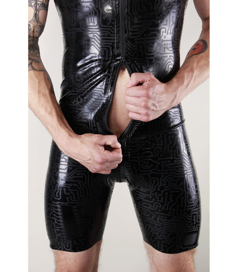 L-644-Z TEXTURED LATEX SURF SUIT | Late 101