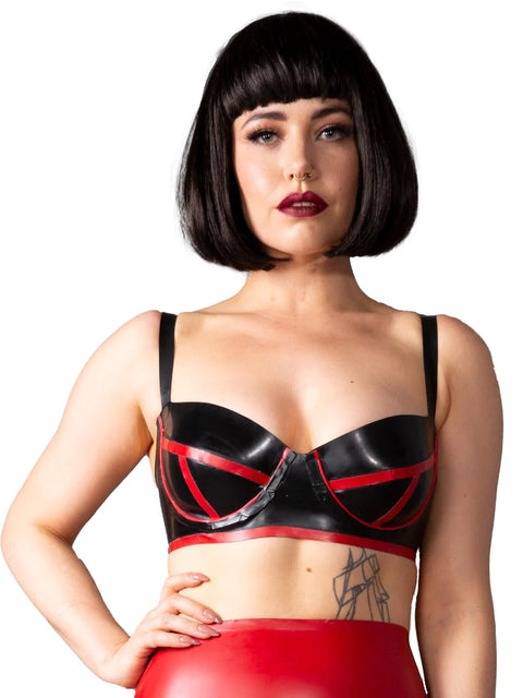 Bordello Latex Bra in Black | Honour Latex