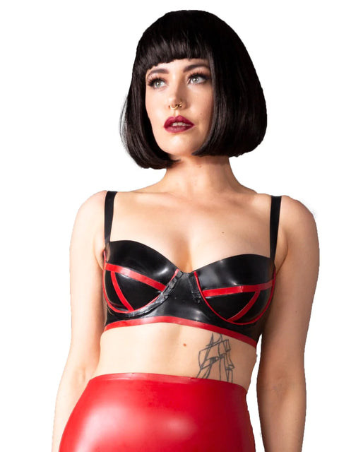 Bordello Latex Bra in Black | Honour Latex